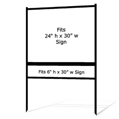 24" x 30" Real Estate Sign H Frame