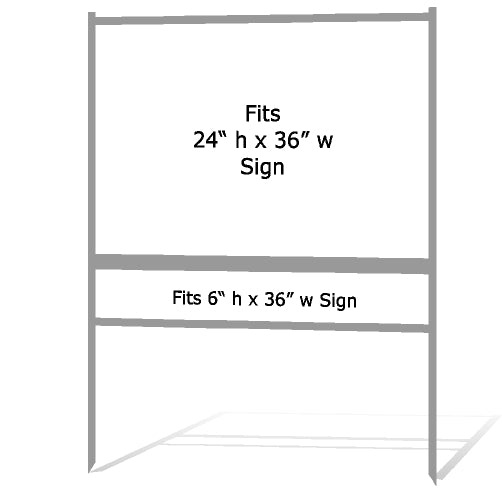 24" x 36" Real Estate Sign Frame - Gray