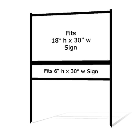 18" x 30" Real Estate Sign H Frame