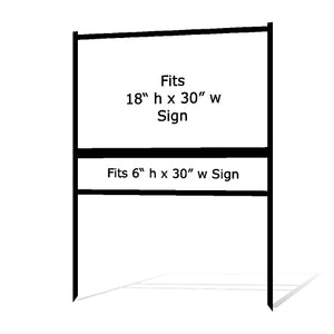 18" x 30" Real Estate Sign H Frame