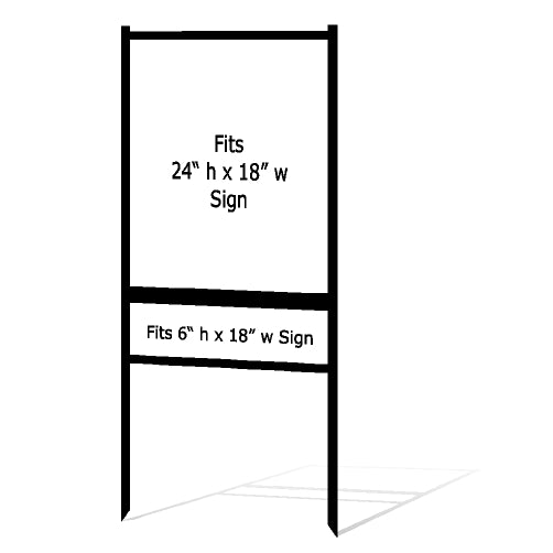 24" x 18" Real Estate Sign H Frame