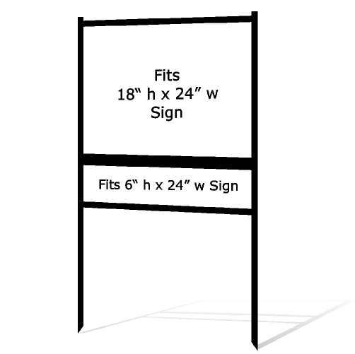 18 x 24 Real Estate Sign H Frame