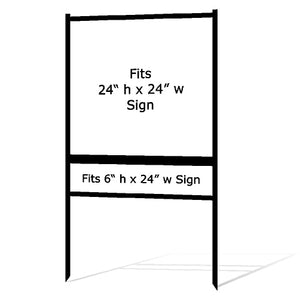 24" x 24" Real Estate Sign H Frame