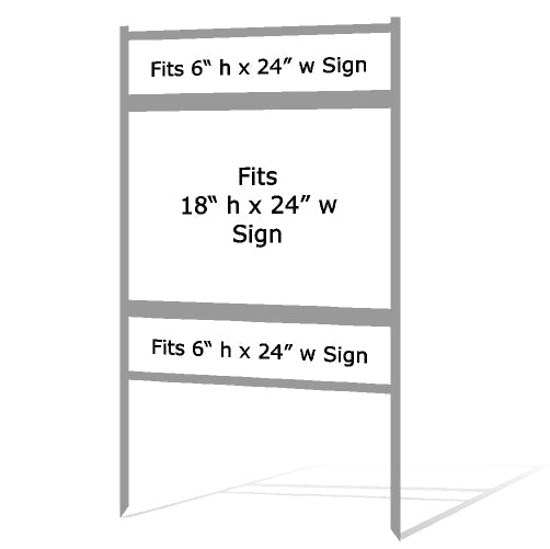 18 x 24 Real Estate Sign Frame - Gray