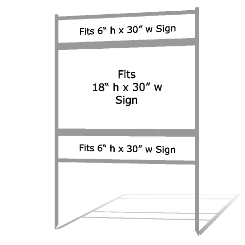 18" x 30" Real Estate Sign Frame - Gray