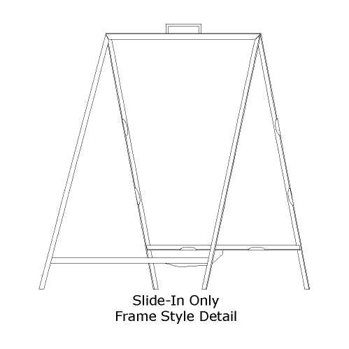 Frame Sign Width Portable Folding A-Frame Sidewalk Sign Frame 36