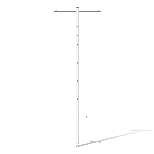 T-Bar Sign Stake - White