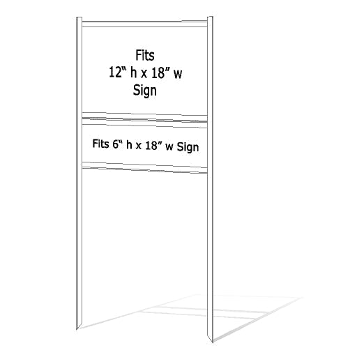 12 x 18 Real Estate Sign Frame - White