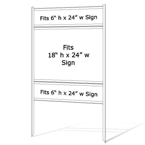 18 x 24 Real Estate Sign Frame - White