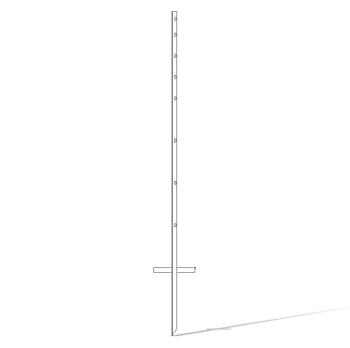 Angle Iron Sign Stake - White
